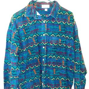 COLUMBIA vintage flannel button down top